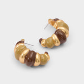 Aldo Samarra in Light Brown - Hoop earrings Light brown