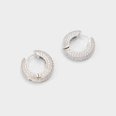 Aldo Strigidae in Silver Clear Multi - Hoop earrings Silver/clear multi