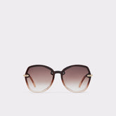 Aldo Cortegaca Brown Women's Round - Square sunglasses Brown