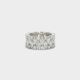 Aldo Nikka Silver/Clear Multi Women's Cubic Zirconia - Ring Silver/Clear Multi