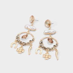Aldo Chances in Champagne - Chandelier earrings Champagne