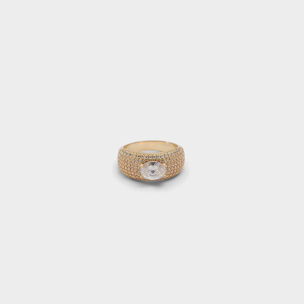Aldo Caredar Gold/Clear Multi Women's Cubic Zirconia - Ring Gold/Clear Multi