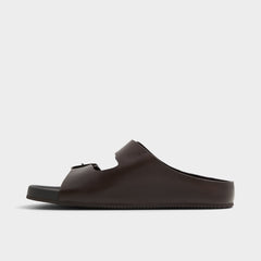 Aldo Kennebunk Dark Brown Men's Slides - Slide sandal Dark Brown