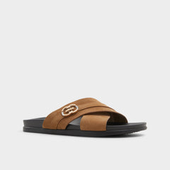 Aldo Delmar Open Brown Men's Slides - Slide sandal Open Brown