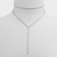 Aldo Alata Silver/Clear Multi Women's Cubic Zirconia - Necklace Silver/Clear Multi