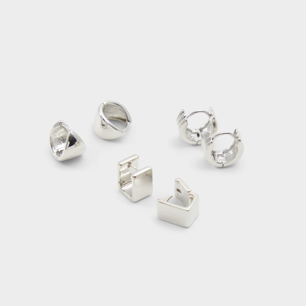 Aldo Adenariel in Silver - Huggie hoop earrings Silver