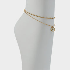 Aldo Peacelove Gold Women's Stainless Steel - Anklet Gold