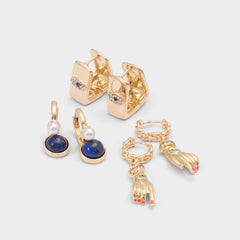 Aldo Mystiquegaze in Navy - Hoop earrings Navy