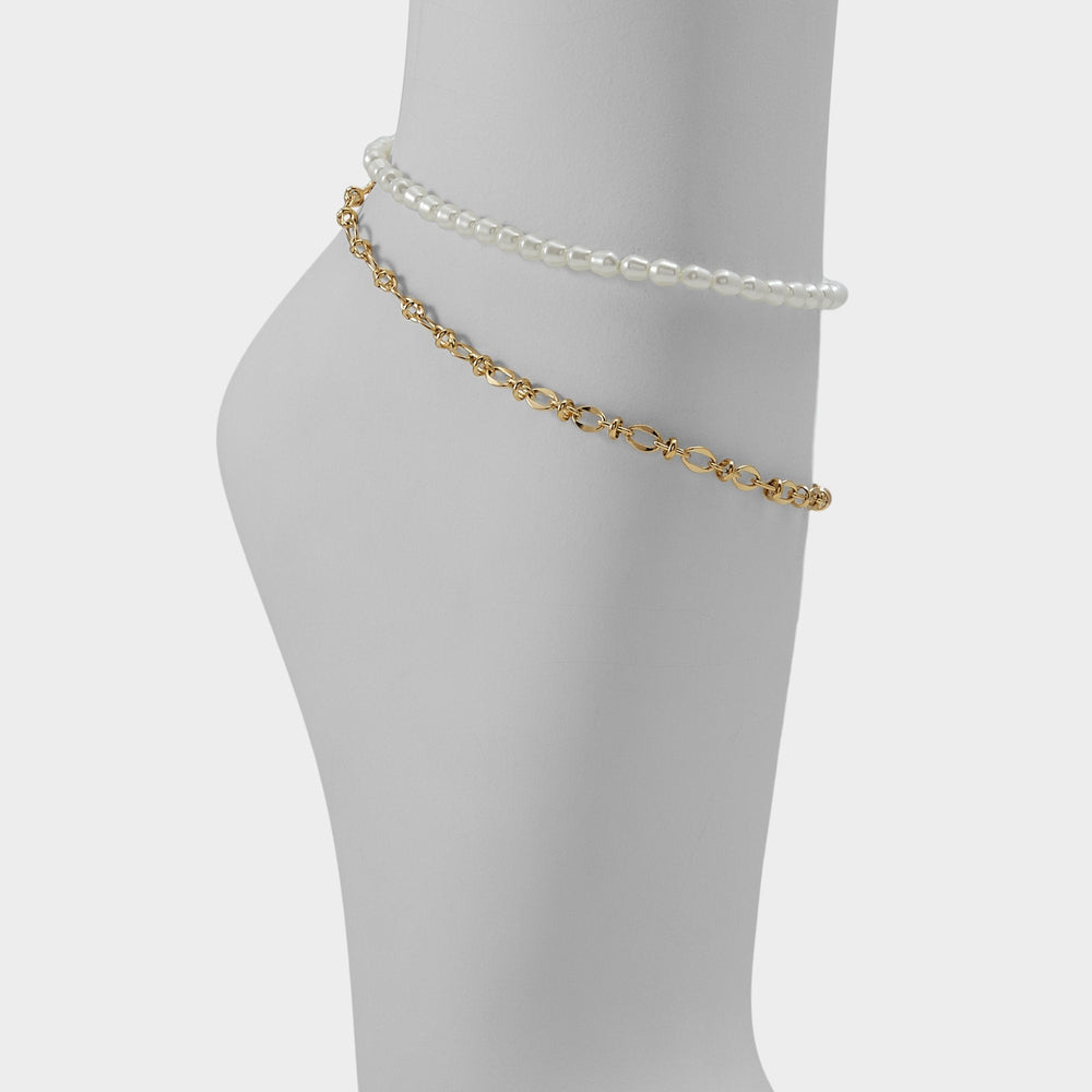 Aldo Courtsiide Gold Women's Aldo Sport Club - Anklet Gold