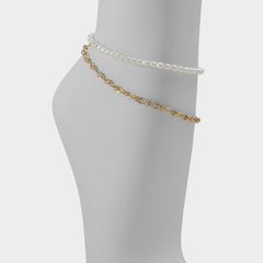 Aldo Courtsiide Gold Women's Aldo Sport Club - Anklet Gold
