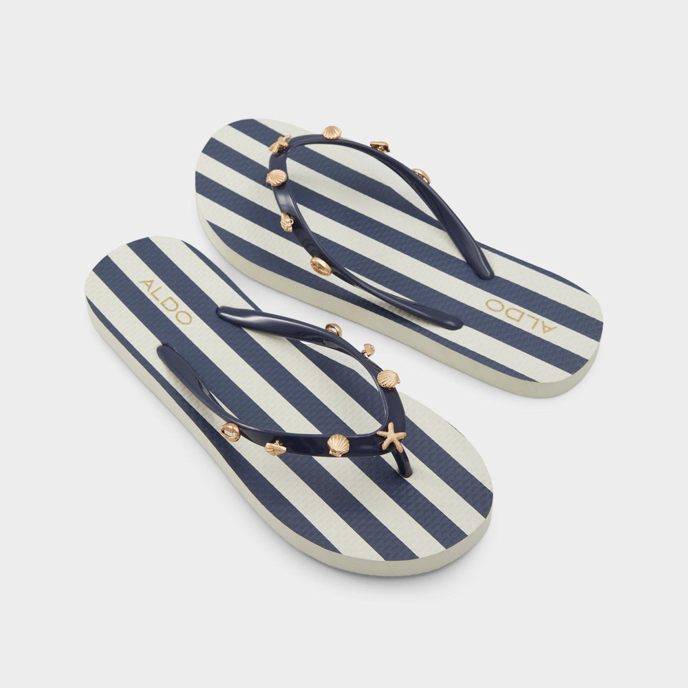 Aldo Elalaeclya Navy Women's Jelly Sandals & Flip Flops - Flip flop Navy