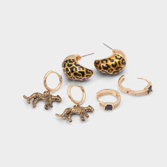 Aldo Roarcity in Black Gold Multi - Hoop earrings Black/Gold Multi