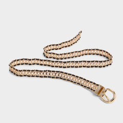 Aldo Albemarle Black/Gold Multi Women's Belts - Belt Black/gold multi