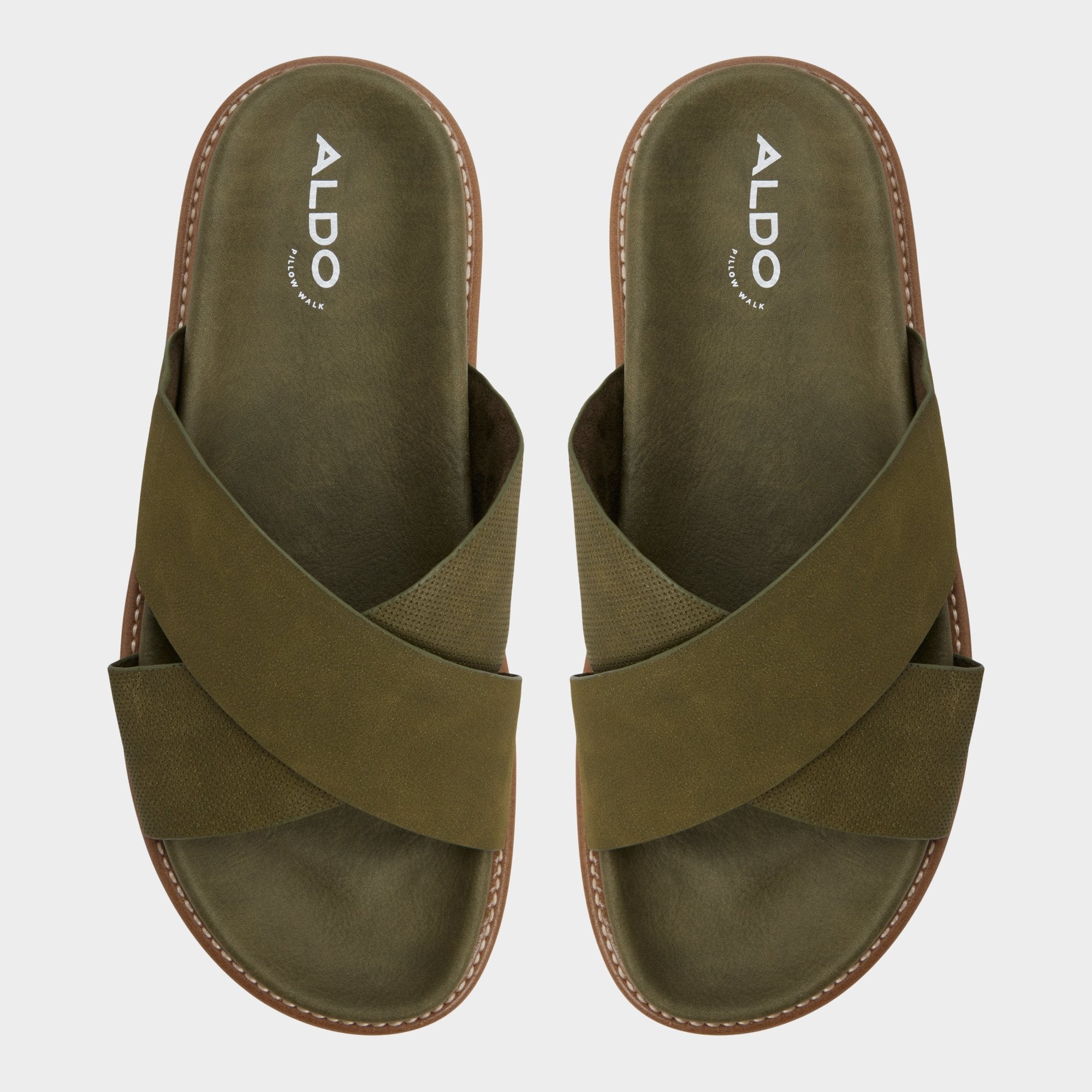 Aldo Marrin in Olive - Slide sandal Olive