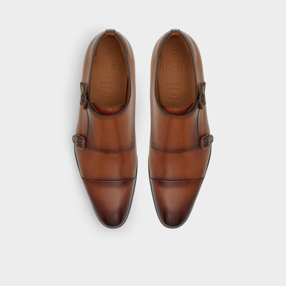 Aldo Axwell Cognac Men's Dress Shoes - Monkstrap loafer Cognac