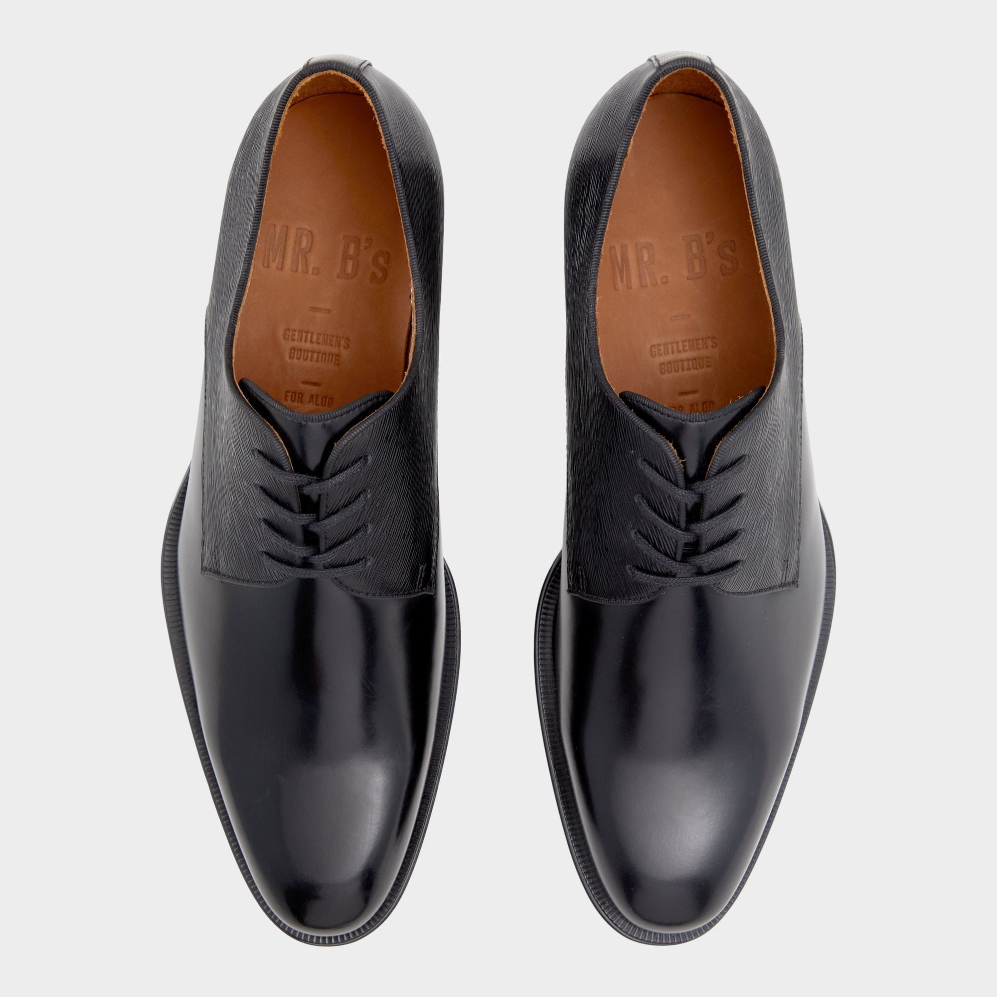 Aldo Halbart Black Leather Embossed Men's Oxfords & Lace-ups - Oxford shoe Black