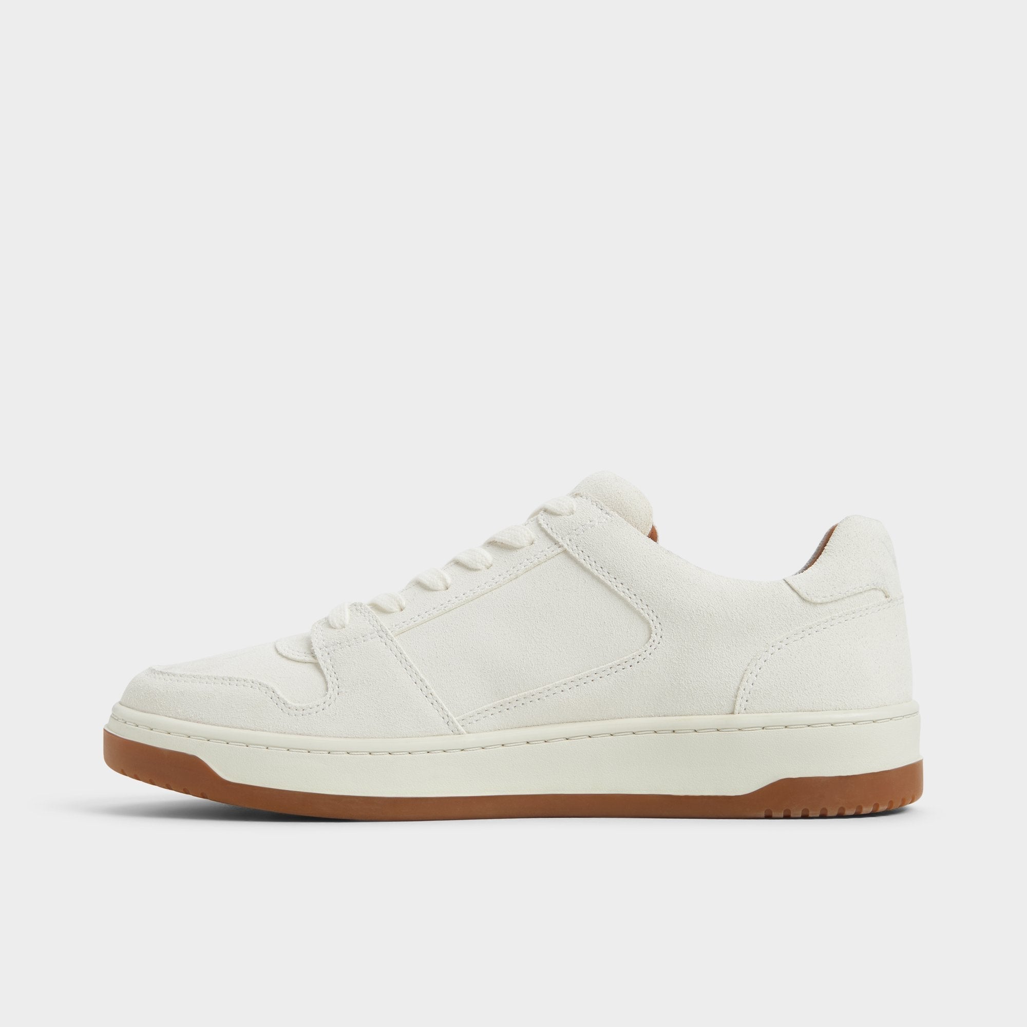 Aldo Ludlow White Leather Suede Men's Low top - Low top sneaker White