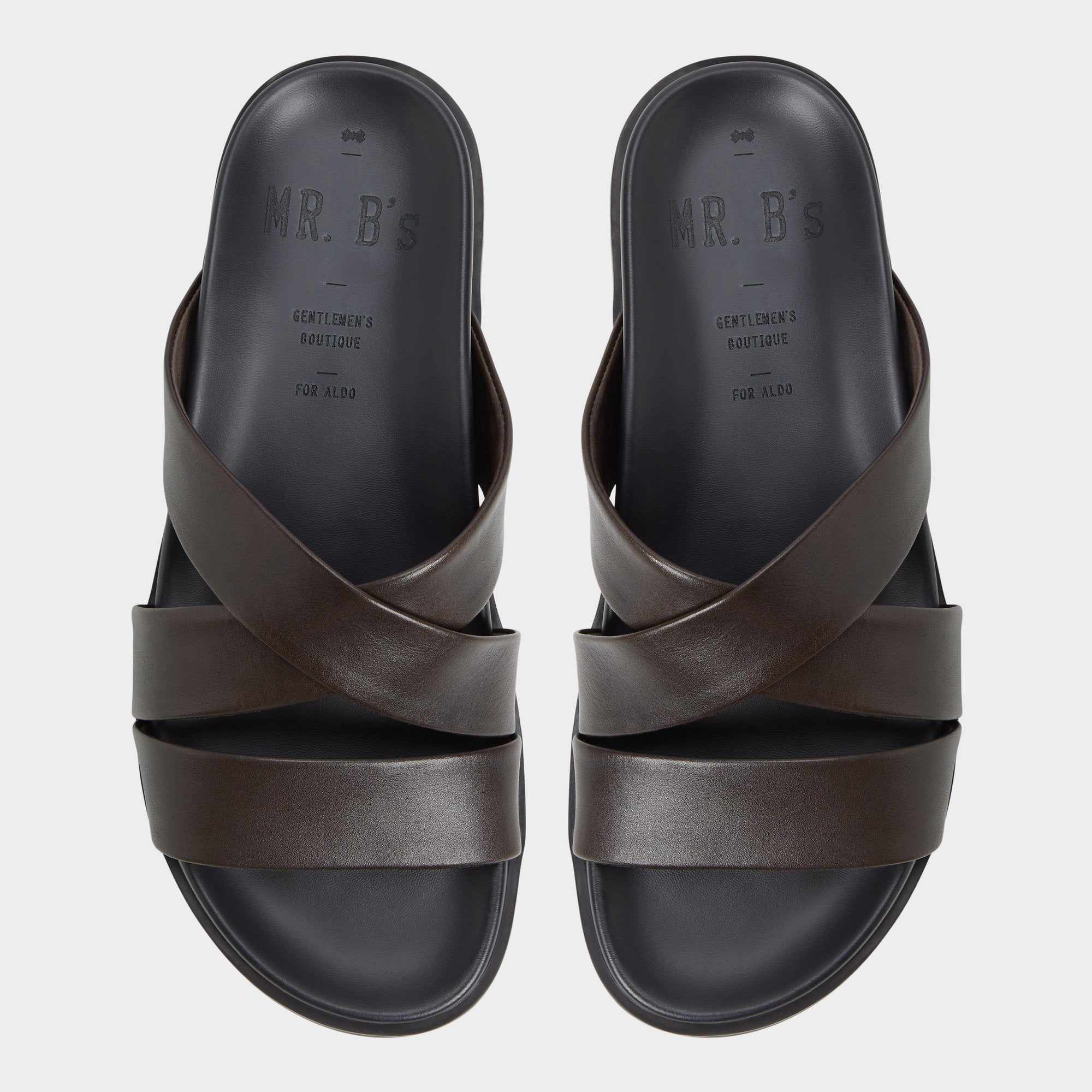 Aldo Kairo Dark Brown Men's Sandals & Slides - Slide sandal Dark Brown