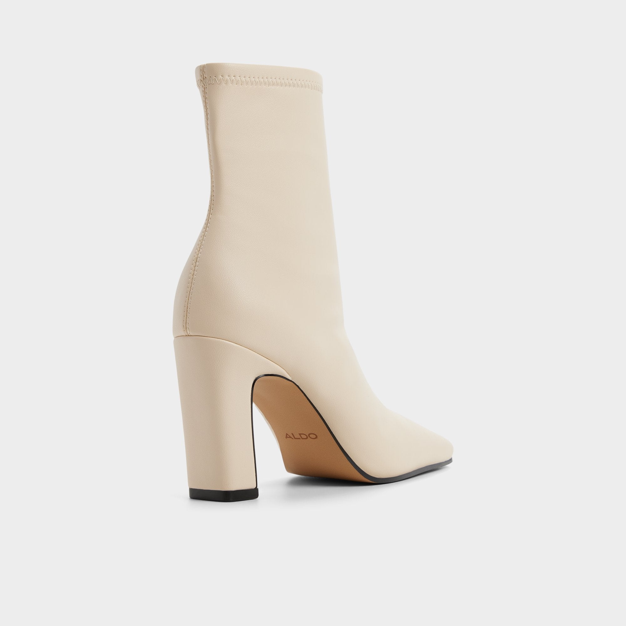 Aldo Cybele in Cream - Ankle boot, Block heel Cream