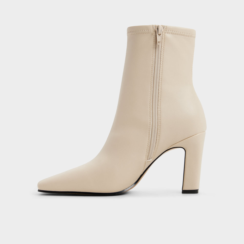 Aldo Cybele in Cream - Ankle boot, Block heel Cream