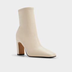 Aldo Cybele in Cream - Ankle boot, Block heel Cream