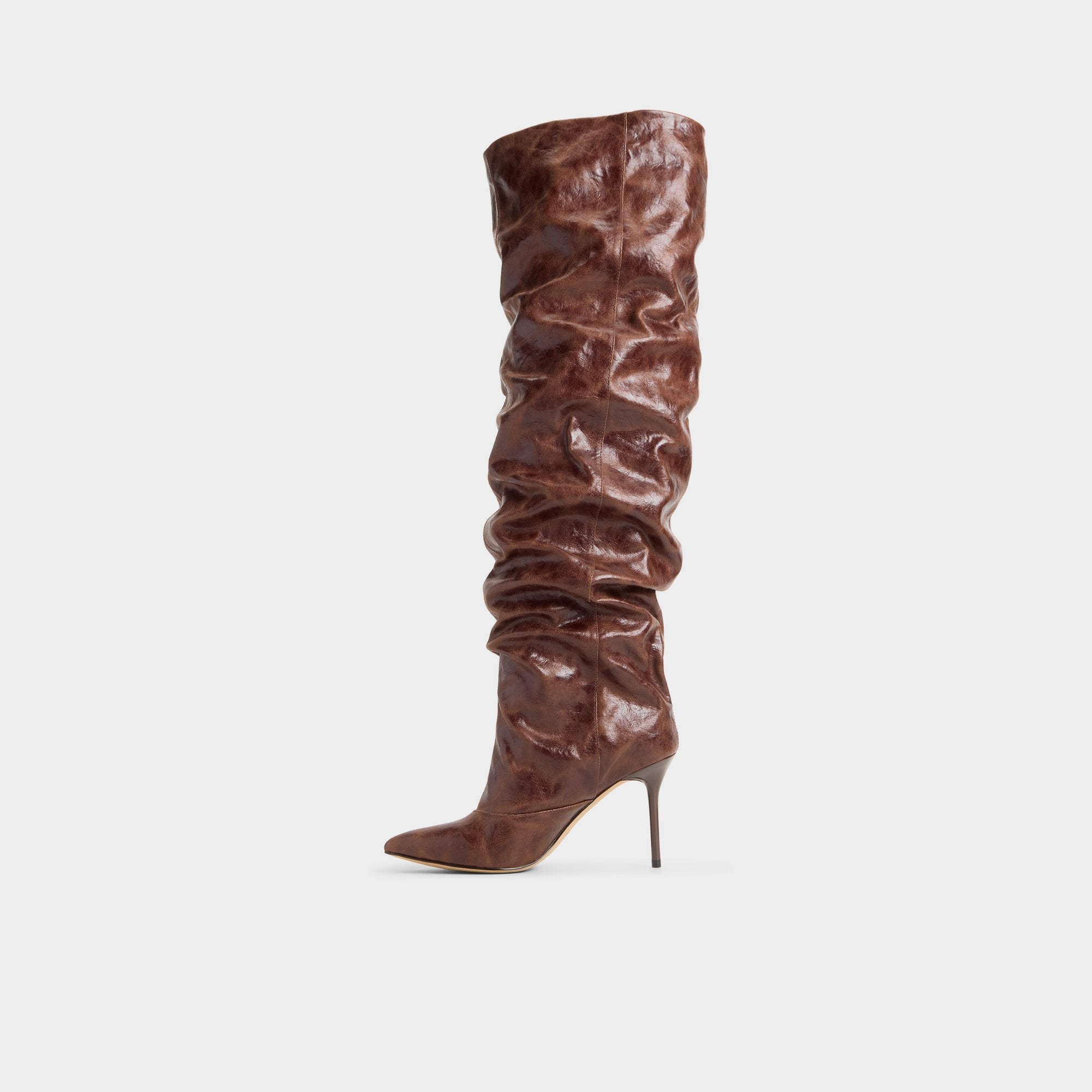 Aldo Daroba in Dark Brown - Over-the-knee boot, Stiletto heel Dark brown