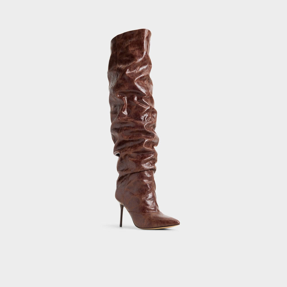Aldo Daroba in Dark Brown - Over-the-knee boot, Stiletto heel Dark brown