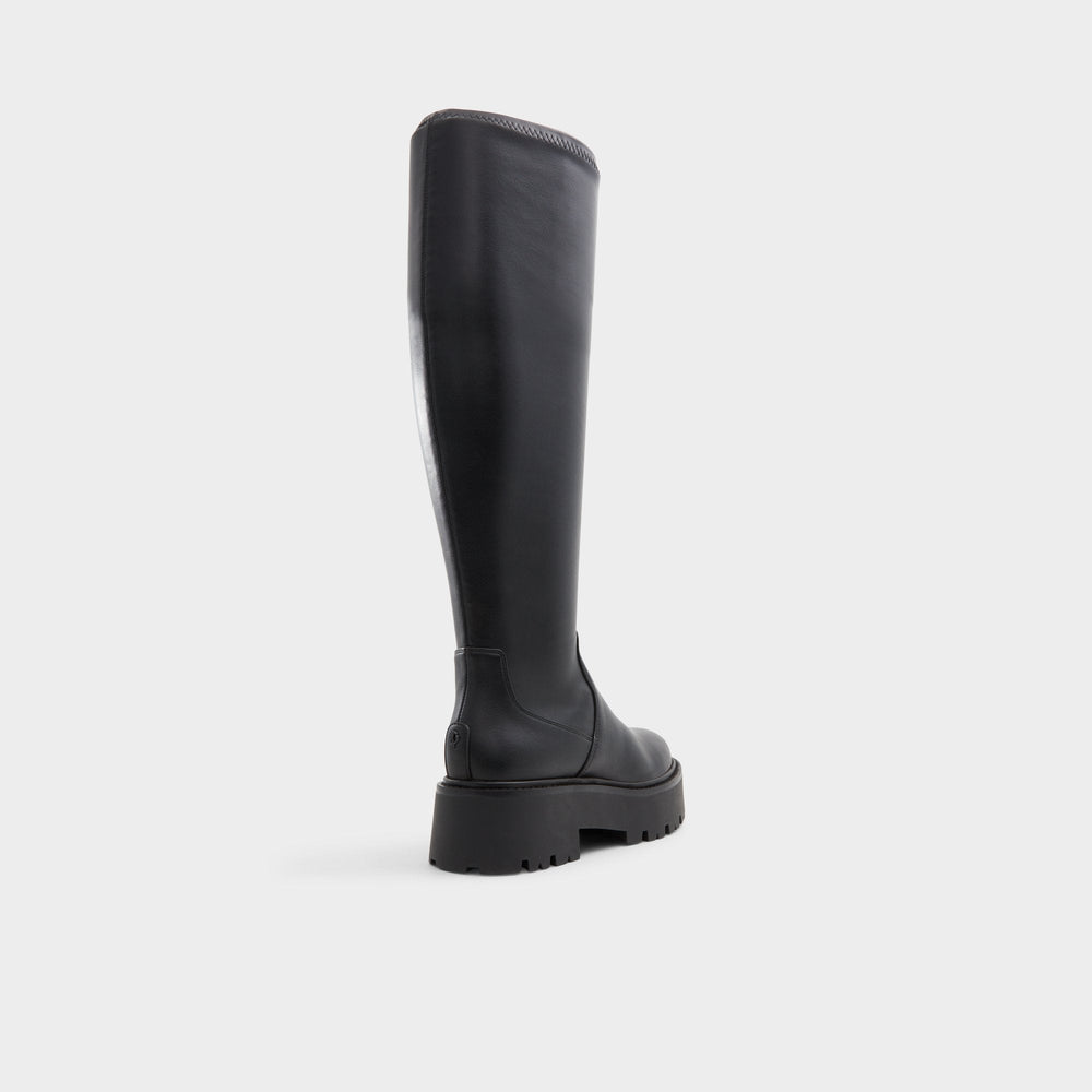 Aldo Carelden in Wc Black - Knee-high boot, Lug sole Black