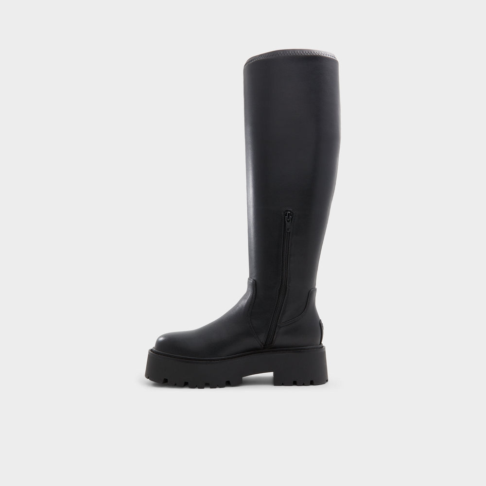 Aldo Carelden in Wc Black - Knee-high boot, Lug sole Black