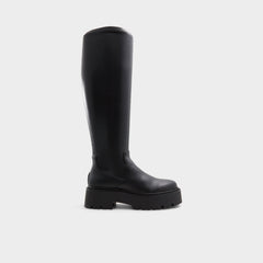 Aldo Carelden Black Women's Tall Boots - Knee-high boot, Lug sole Black