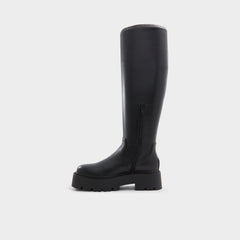 Aldo Carelden Black Women's Tall Boots - Knee-high boot, Lug sole Black