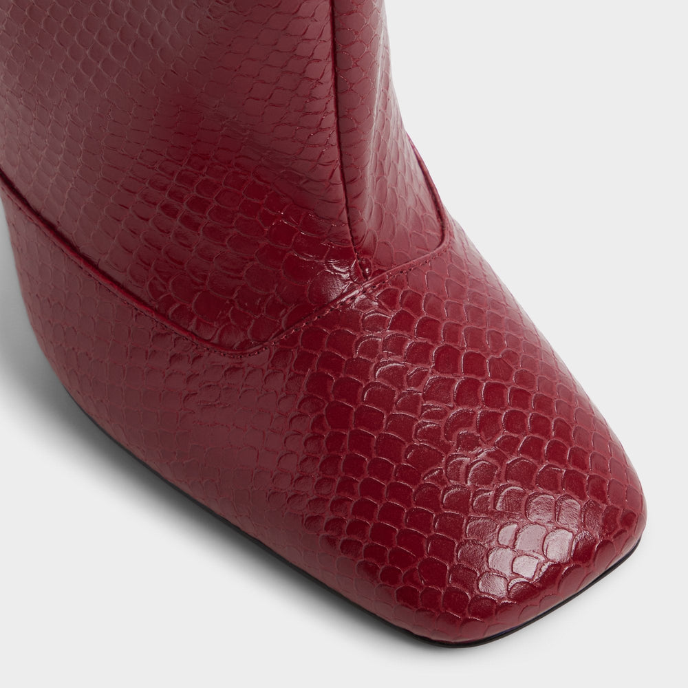 Aldo Aleena in Dark Red - Knee-high boot, Stiletto heel Dark red