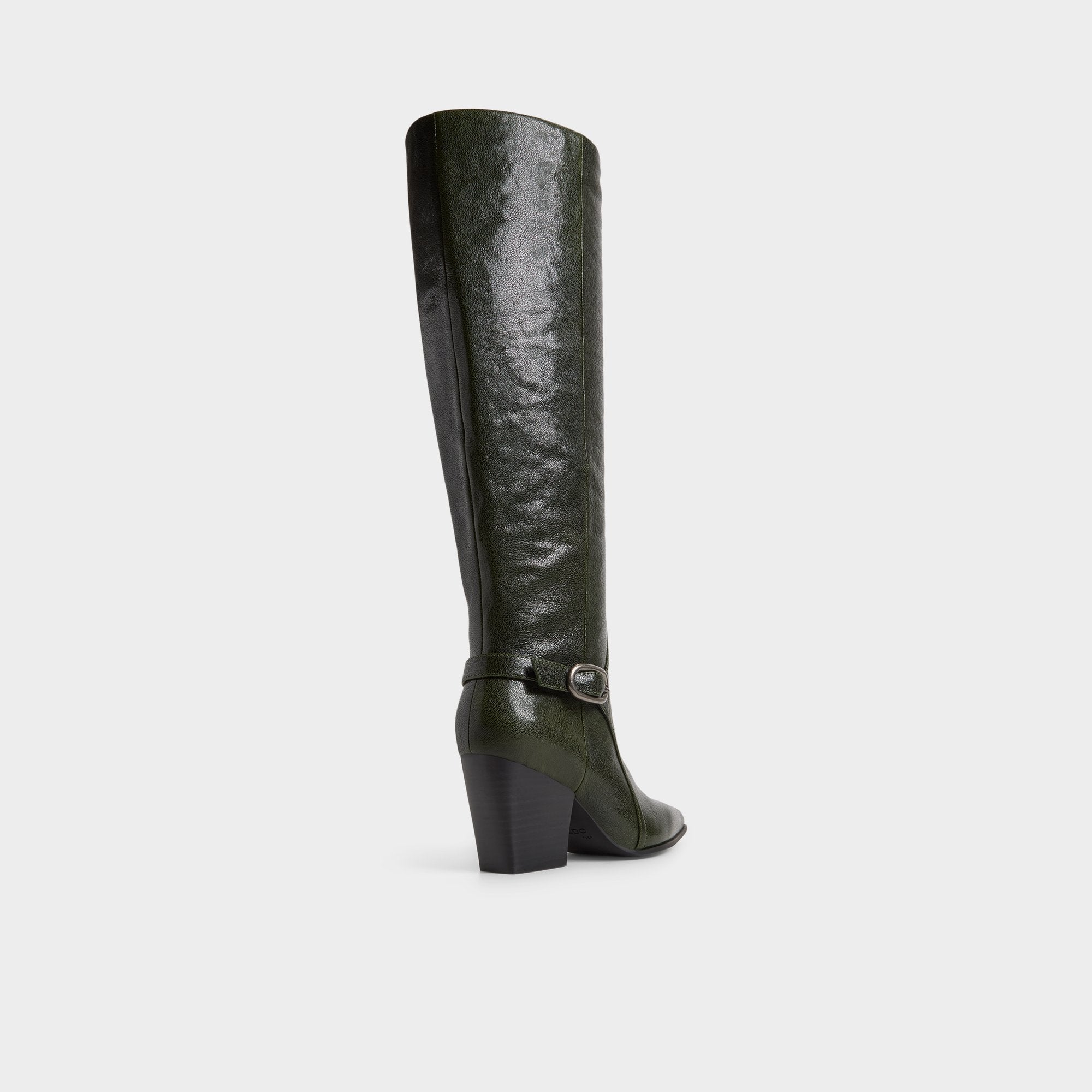 Aldo Saddle in Dark Green - Knee-high boot, Block heel Dark green
