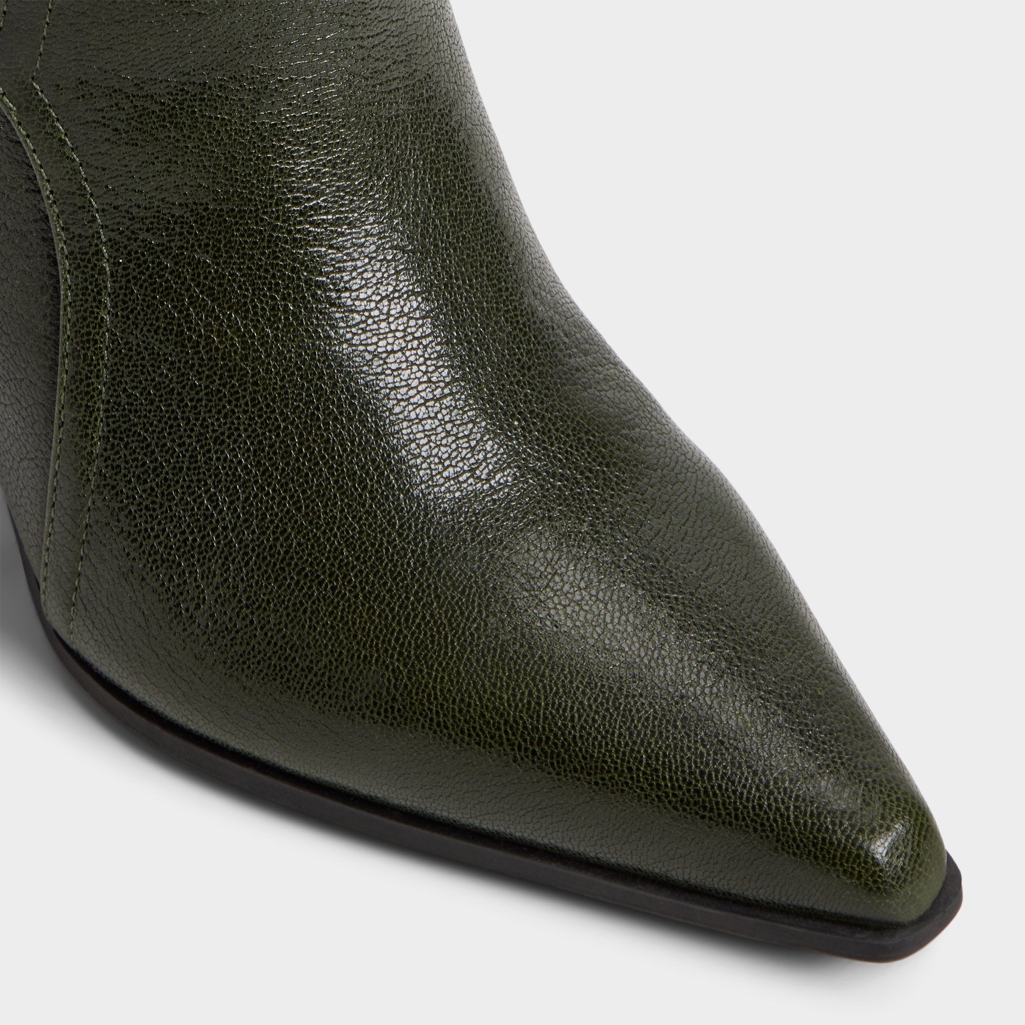 Aldo Saddle in Dark Green - Knee-high boot, Block heel Dark green
