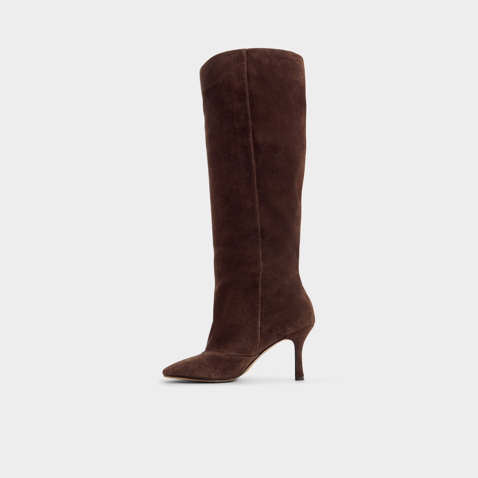 Aldo Frankey in Dark Brown - Knee-high boot, Stiletto heel Dark Brown