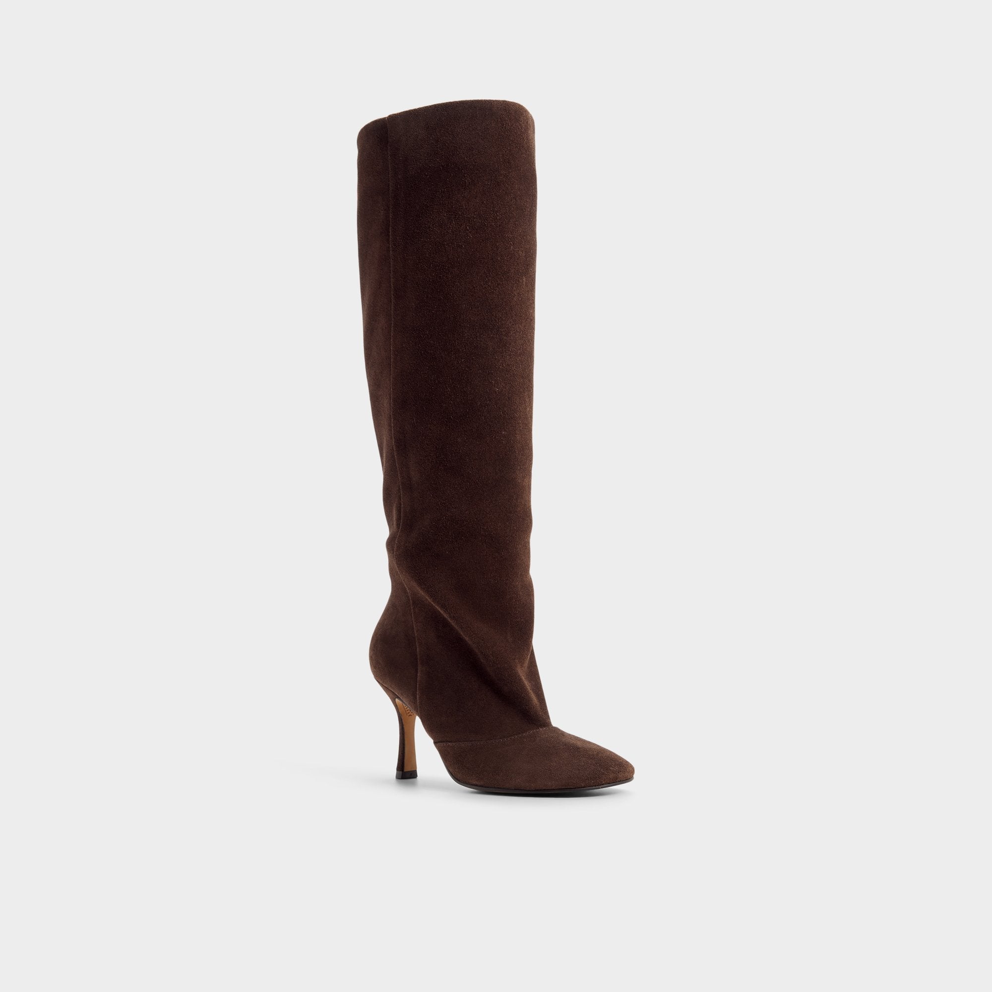 Aldo Frankey in Dark Brown - Knee-high boot, Stiletto heel Dark Brown