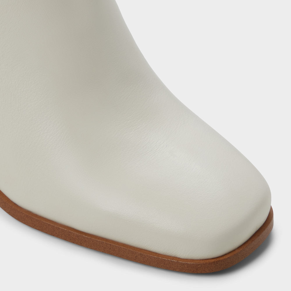 Aldo Elyze in White Bone - Knee-high boot, Block heel White/bone