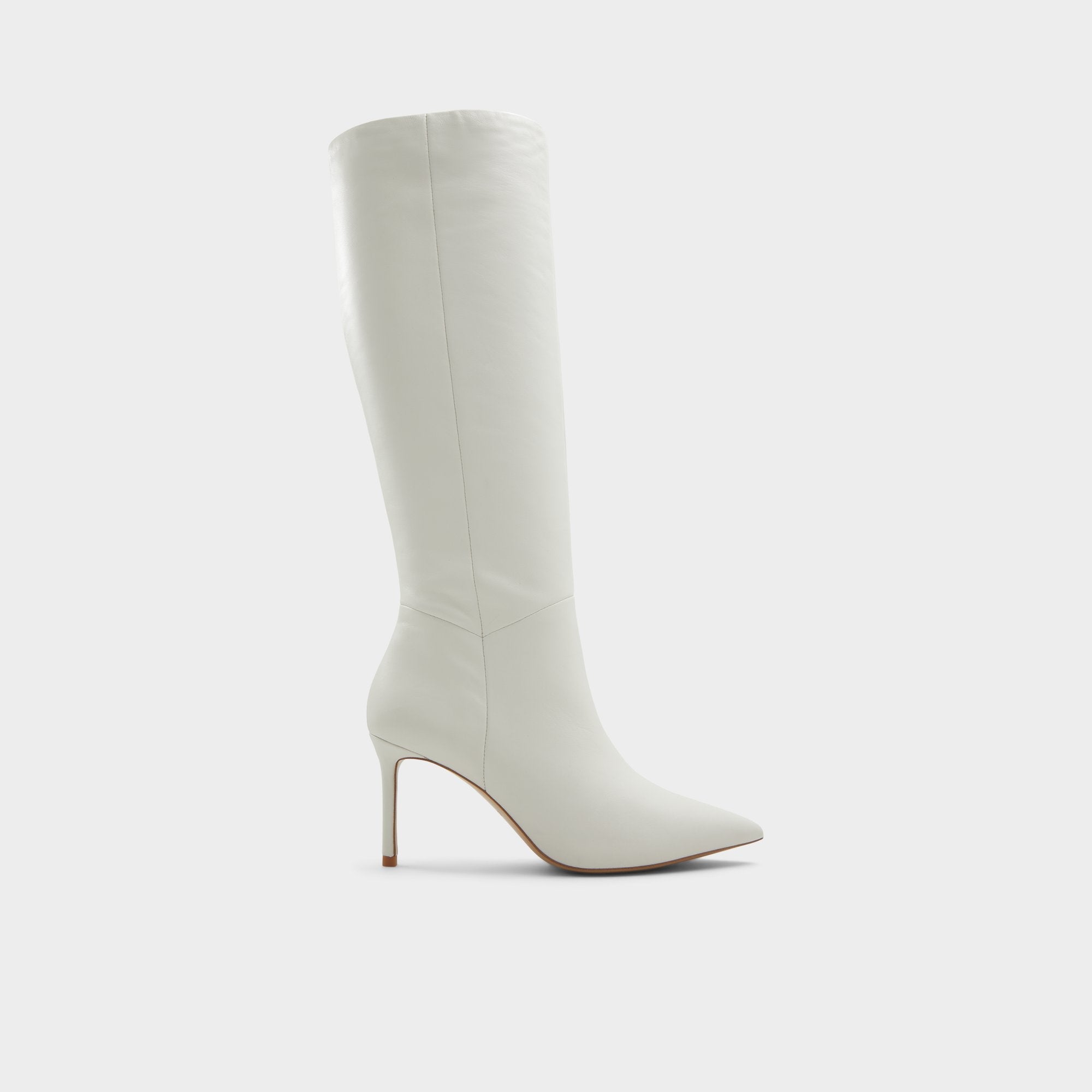 Aldo Laroche White/Bone Women's Tall Boots - Knee-high boot, Stiletto heel White/Bone