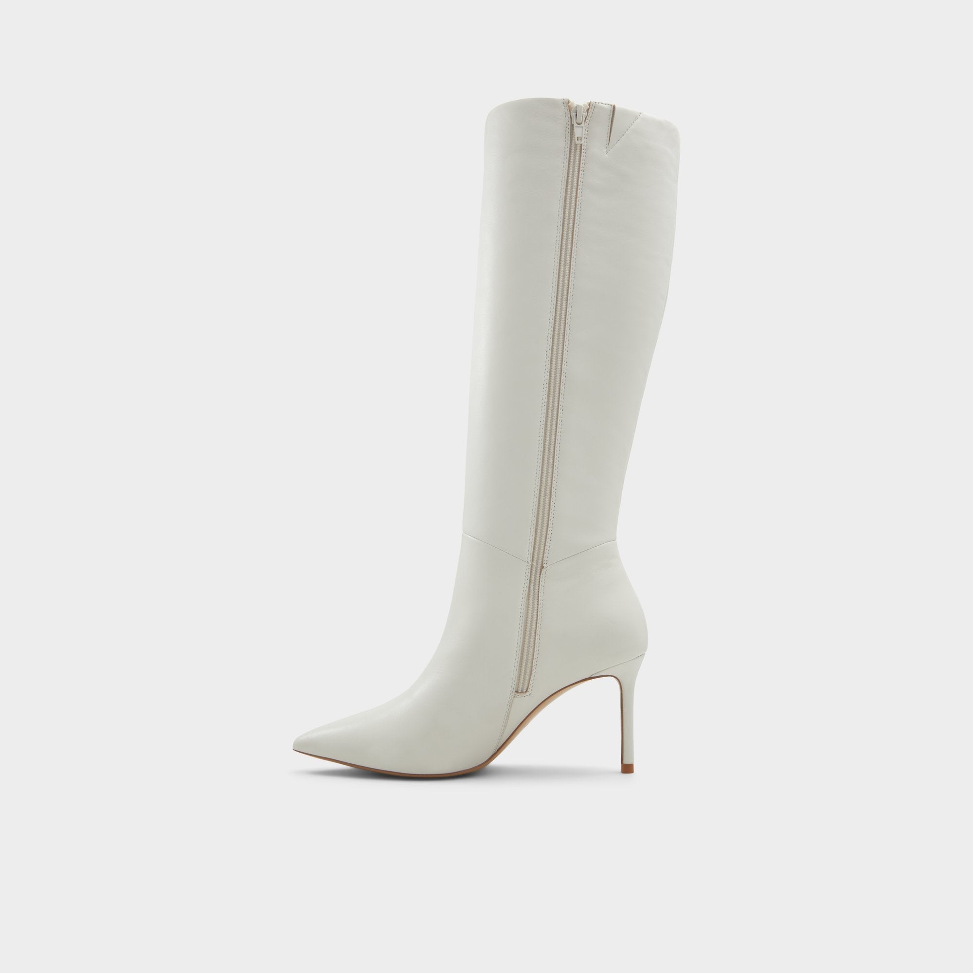 Aldo Laroche White/Bone Women's Tall Boots - Knee-high boot, Stiletto heel White/Bone