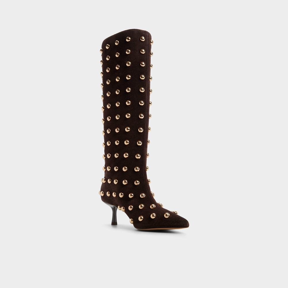 Aldo Selora in Medium Brown - Knee-high boot, Stiletto heel Medium Brown