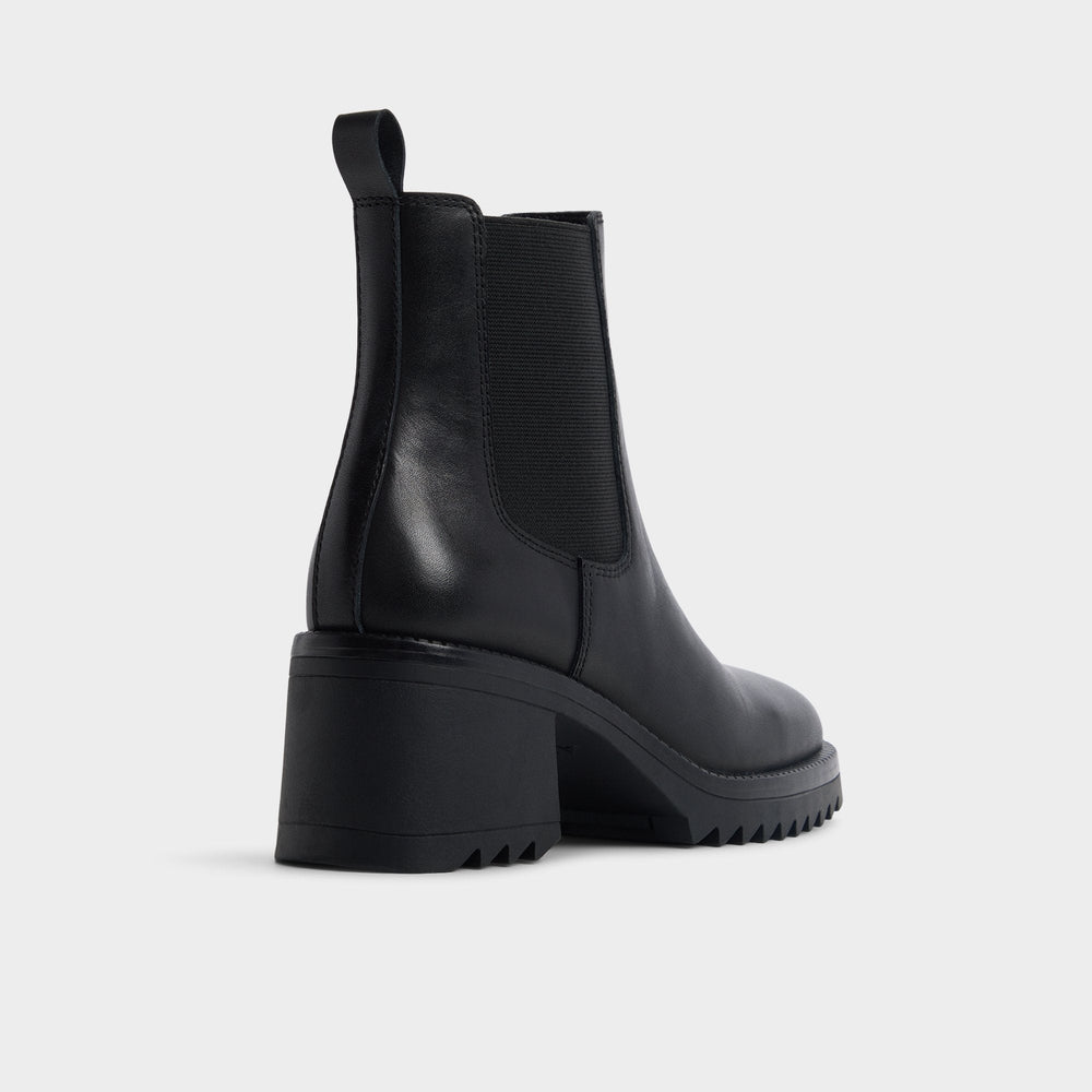 Aldo Anneliese in Black - Chelsea boot, Lug sole Black