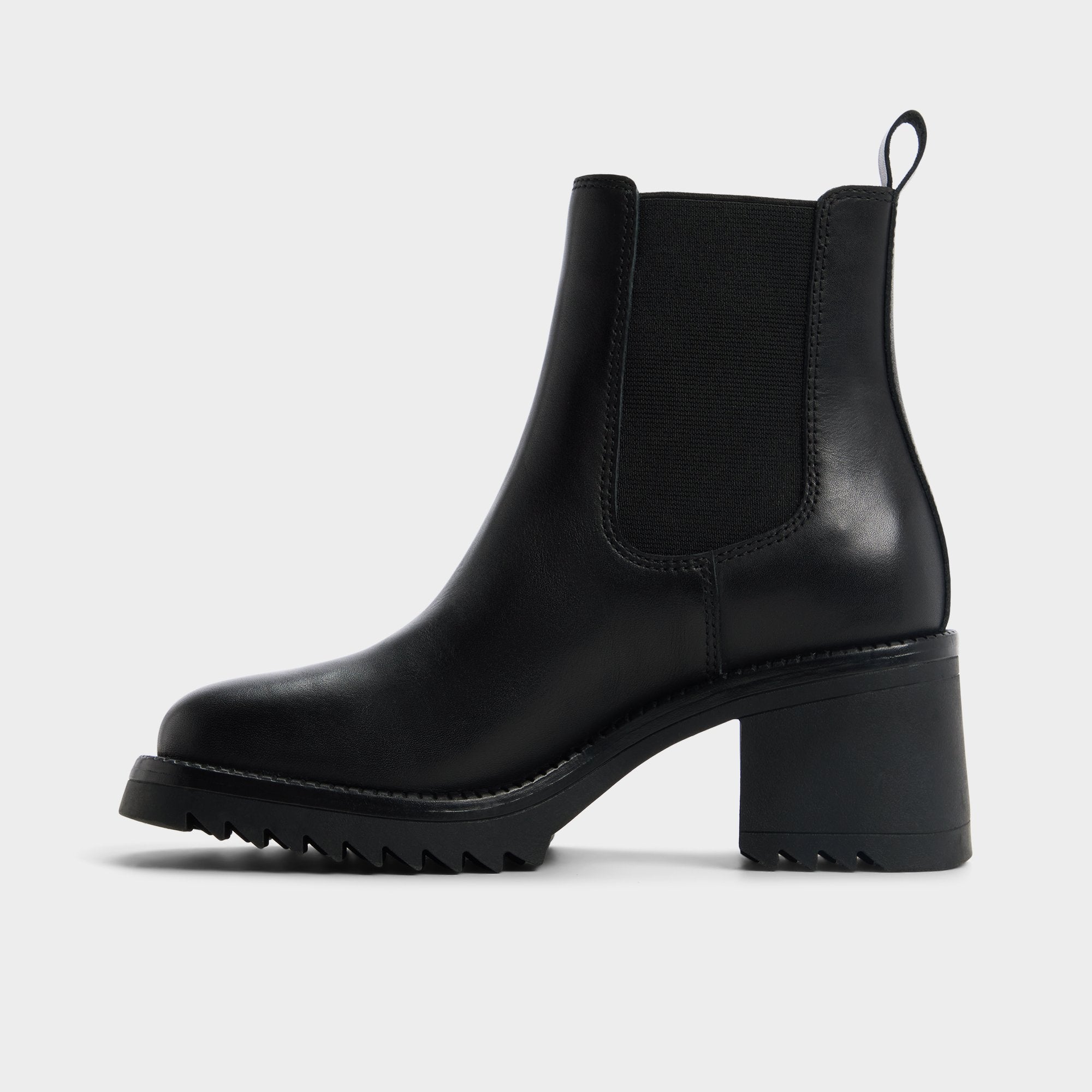 Aldo Anneliese in Black - Chelsea boot, Lug sole Black