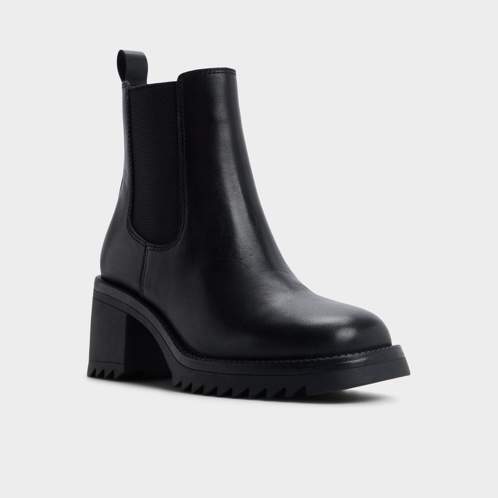Aldo Anneliese in Black - Chelsea boot, Lug sole Black