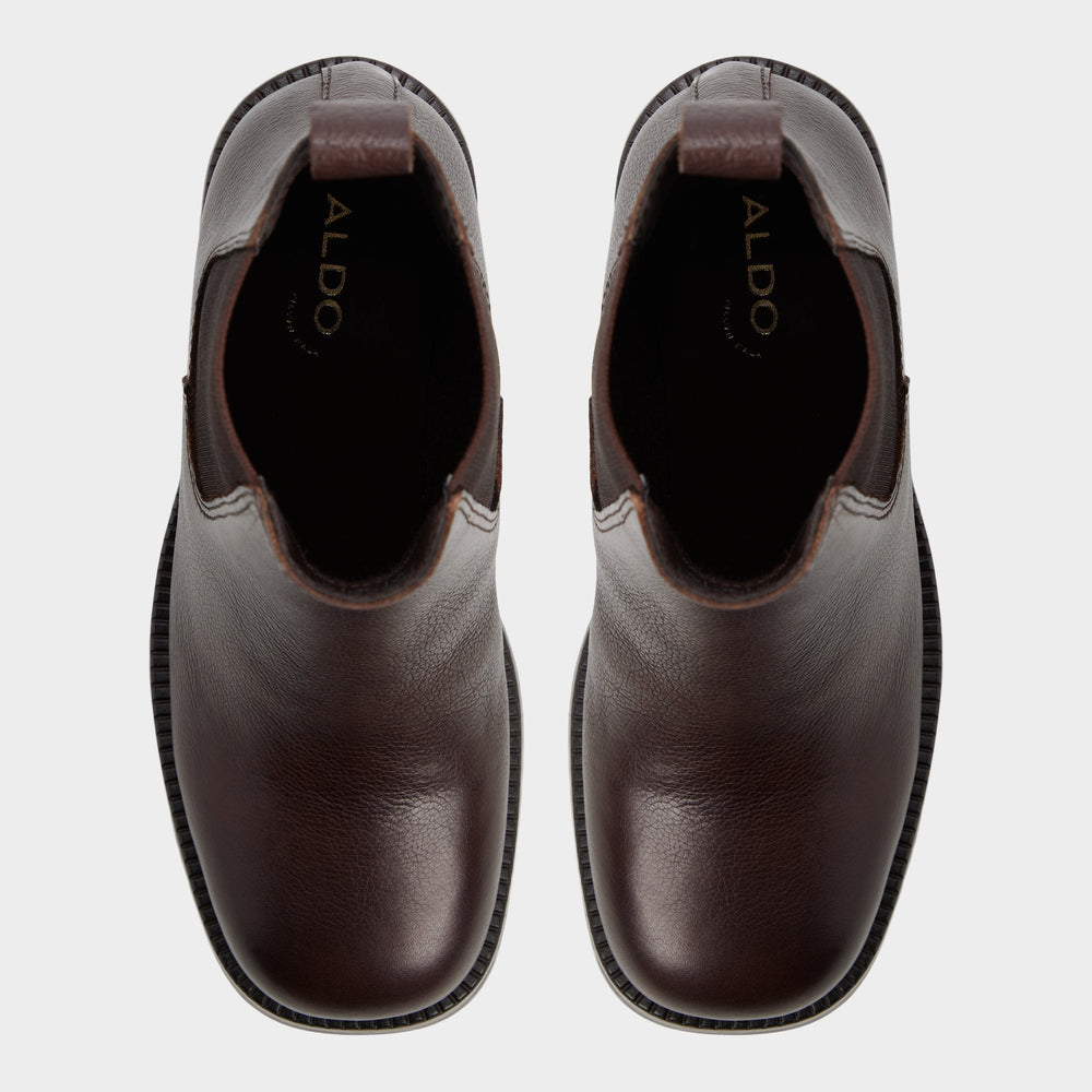 Aldo Anneliese in Medium Brown - Chelsea boot, Lug sole Medium brown