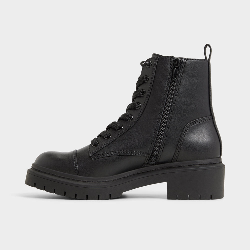 Aldo Goer Black Women's Casual boots - Combat ankle boot, Lug sole Black