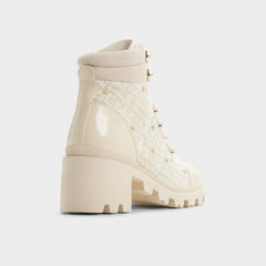 Aldo Mariettia in Other White - Lace-up boot, Lug sole Other white