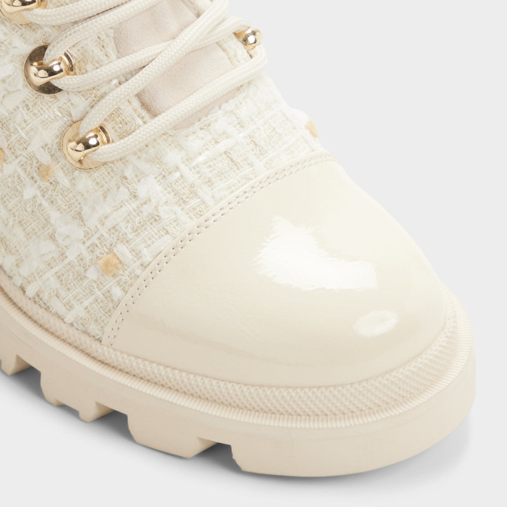 Aldo Mariettia in Other White - Lace-up boot, Lug sole Other white