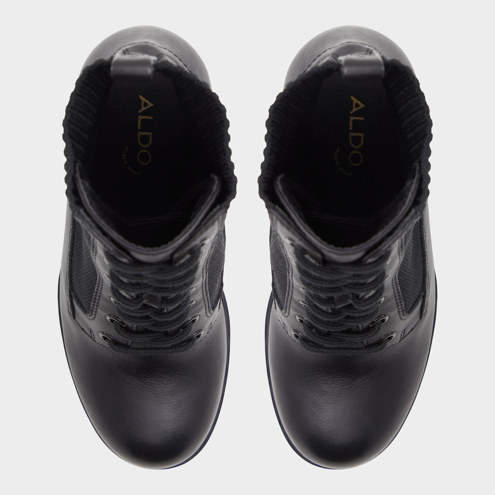 Aldo Rebellious Black Women's Combat boots - Combat ankle boot, Lug sole Black