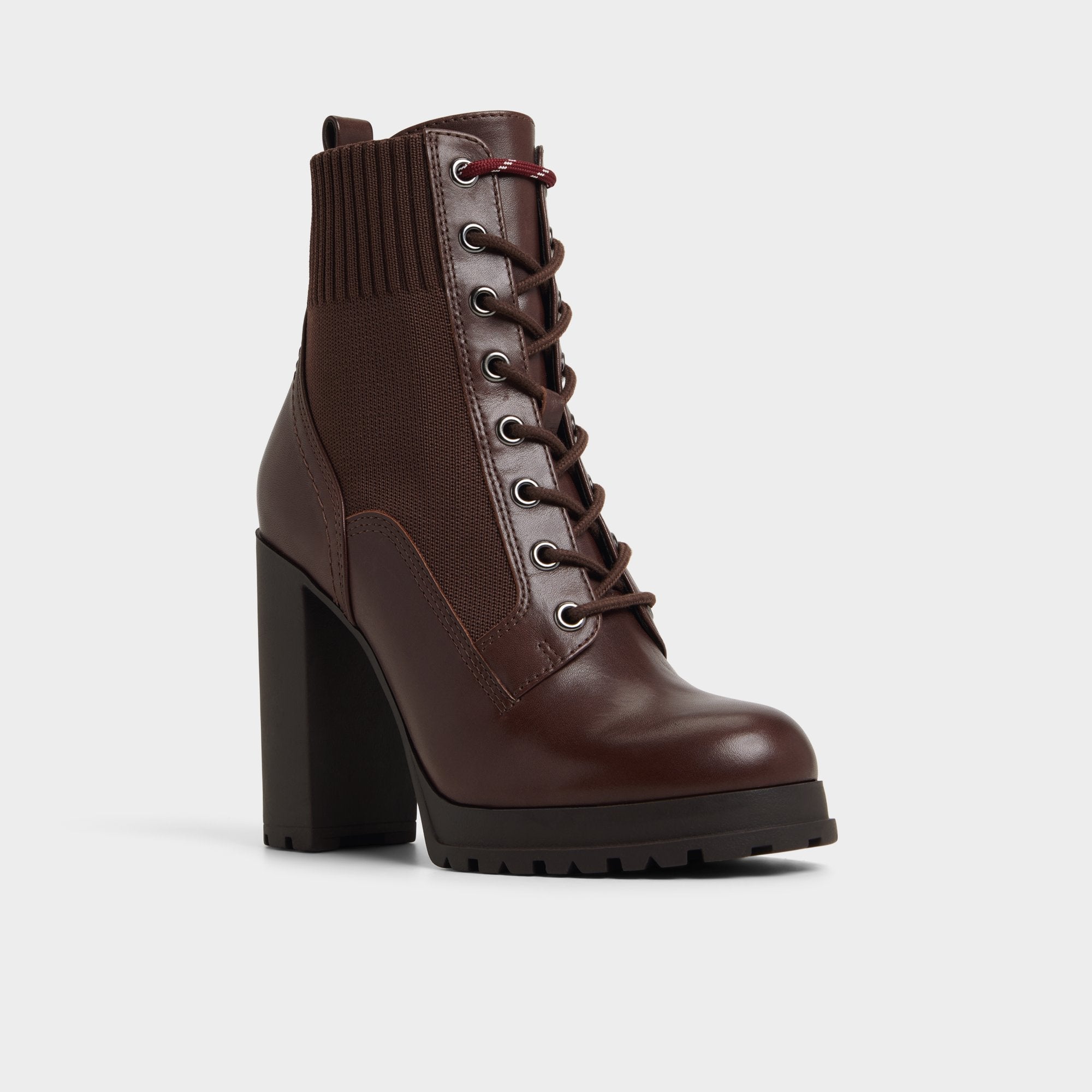 Aldo Rebellious in Other Brown - Combat ankle boot, Lug sole Other brown