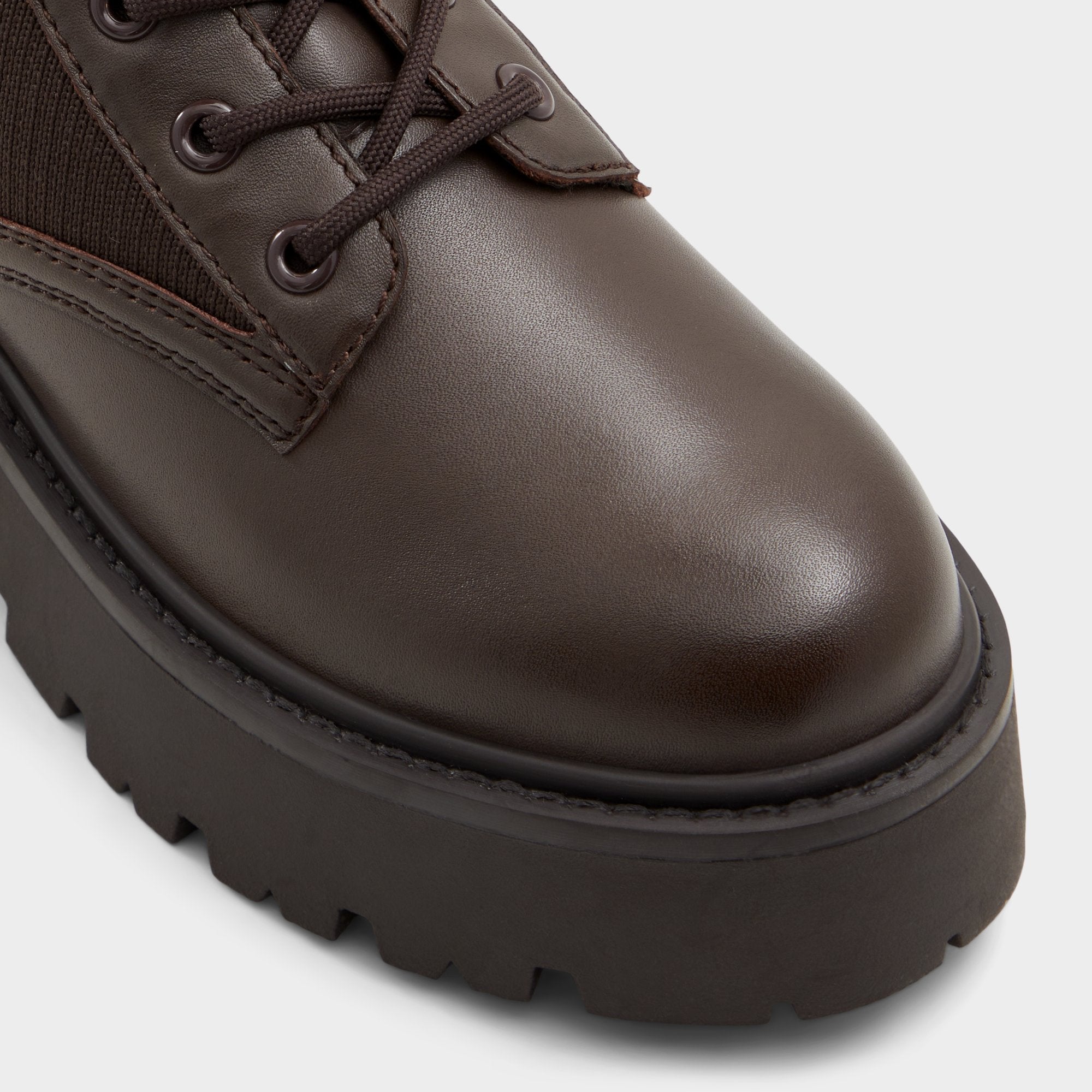 Aldo Talaleryknit Brown Overflow Women's Combat boots - Combat ankle boot, Brown Brown Overflow